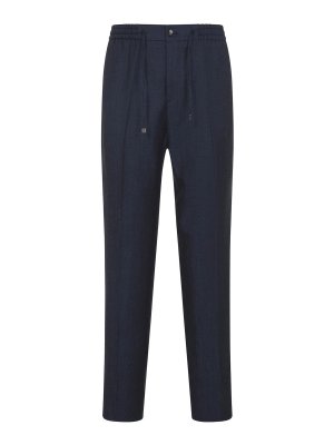 ETRO: pantaloni sport - Pantaloni In Lana E Lino