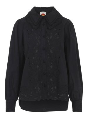 FARM RIO: shirts - Ebroidered Long Sleeve Shirt