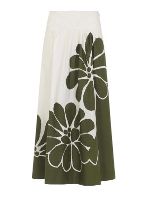 FARM RIO: ニーレングススカート＆ミディ丈 - 膝丈/ミディスカート - 緑