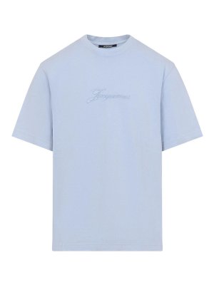 JACQUEMUS: Tシャツ - Tシャツ - ブルー
