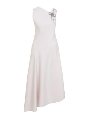 JIL SANDER: ニーレングスドレス - 膝丈ドレス - ヌードカラー