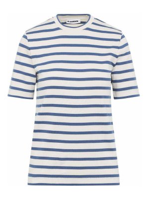 JIL SANDER: T-shirts - T-Shirt - Bleu
