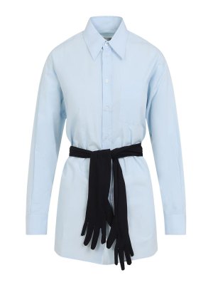 MM6 MAISON MARGIELA: シャツ - シャツ - ライトブルー