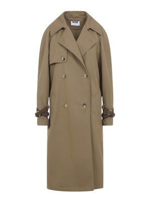 MOSCHINO: Gabardinas - Gabardina - Marrón