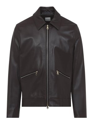PAUL SMITH: leather jacket - Regular Fit Jacket