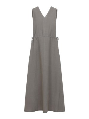 PESERICO: ニーレングスドレス - 膝丈ドレス - ダークグレー