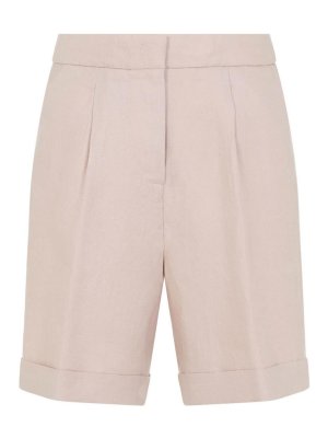 PESERICO: Trousers Shorts - Linen Bermuda