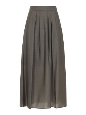 PESERICO: Knee length skirts & Midi - Lyocell Midi Skirt