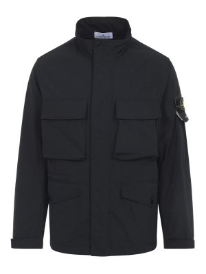 STONE ISLAND: カジュアルジャケット - カジュアルジャケット - 黒