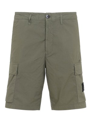 STONE ISLAND: pantaloni shorts - Pantaloncini di cotone