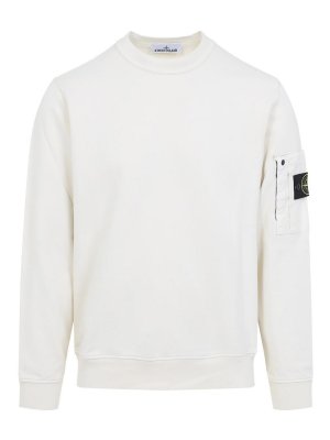 STONE ISLAND: スウェット＆セーター - スウェットシャツ/セーター - 白