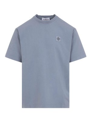 STONE ISLAND: T-shirts - T-Shirt - Bleu Foncé