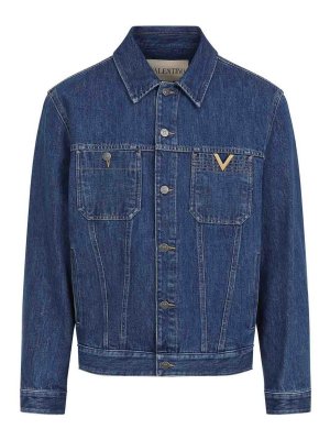 VALENTINO: Hemden - Hemd - Jeansblau