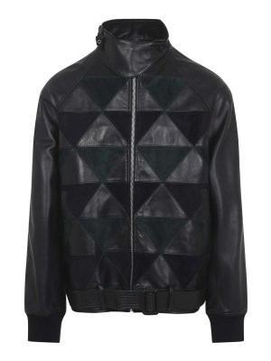 LANVIN: bombers - Intarsia Bomber Jacket