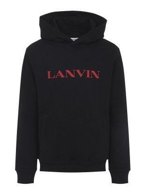LANVIN: Felpe e maglie - Felpa con cappuccio con logo