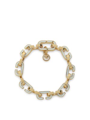 CASABLANCA: Bracelets & Bangles - Enamel C Link Bracelet