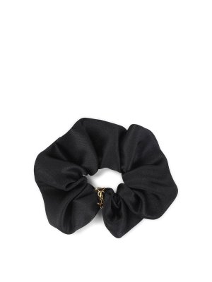 SAINT LAURENT: hair accessories - Silk Scrunchie