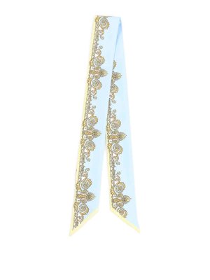 VERSACE: Estolas y chales - Estola - Azul