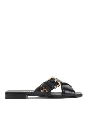PRADA: sandals - Calf Leather Sandals