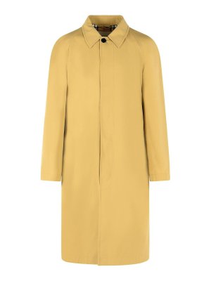 BURBERRY: trench coats - Hamper Long Cotton Raincoat