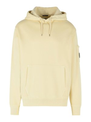 C.P. COMPANY: Sweatshirts & Sweaters - Ivory Cotton Sweatshirt