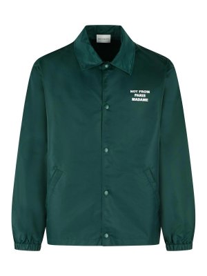 DRÔLE DE MONSIEUR: giacche casual - Giacca in nylon verde scuro