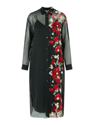 KHAITE: Robe longueur genou - Robe Au Genou - Noir