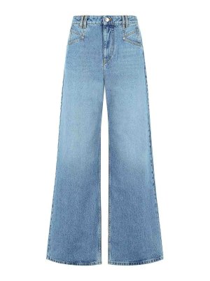 ISABEL MARANT: Straight Leg Jeans - Straight Leg Jeans - Hellblau