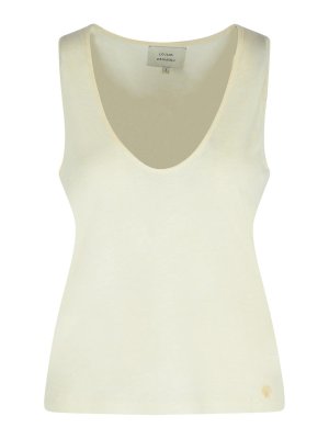 LOULOU STUDIO: Tops y camisetas sin mangas - Top - Blanco