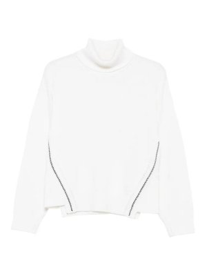 ALPHA STUDIO: Rollkragenpullover  und Polo-Ausschnitt - Rollkragenpullover - Weiß