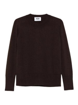 ALPHA STUDIO: クルーネック - クルーネック - ブラウン