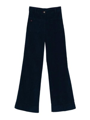 VICTORIA BECKHAM: pantaloni casual - Pantaloni di velluto a coste