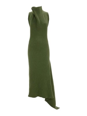 VICTORIA BECKHAM: ニーレングスドレス - 膝丈ドレス - 緑