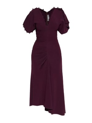 VICTORIA BECKHAM: Vネック - Vネック - ダークレッド