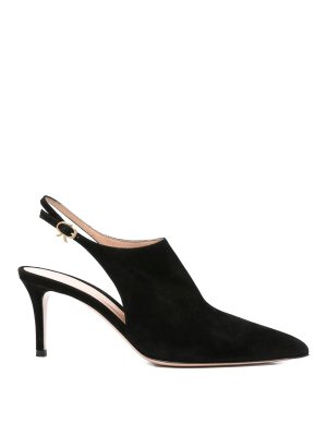 Gianvito Rossi: Escarpins - Chaussures À Talon - Noir