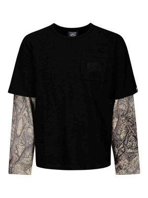 BILLIONAIRE: t-shirts - Diamonds & Dollars Tree Camo Mock Ls T-Shirt
