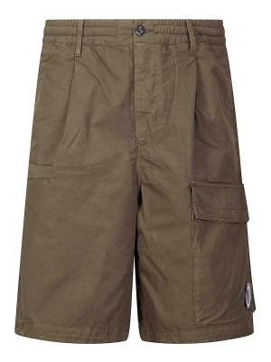 C.P. COMPANY: Trousers Shorts - Micro-Reps Boxy Lens Shorts