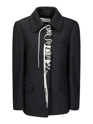 DRIES VAN NOTEN: Blazer - Blazer - Schwarz