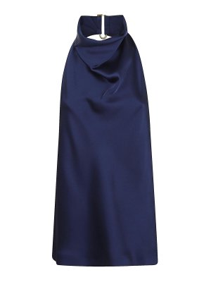 STELLA McCARTNEY: Top e canotte - Top in raso con scollo all'americana