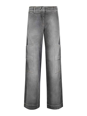 OFF-WHITE: Straight Leg Jeans - Straight Leg Jeans - Schwarz