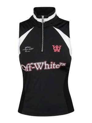 OFF-WHITE: Tops & Tank tops - Tech Jer Serena S/L Top