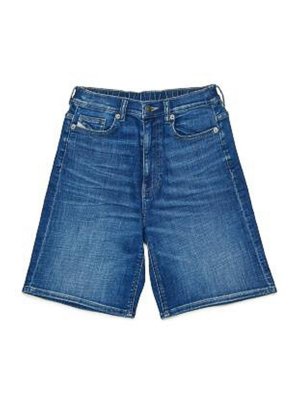 DIESEL: Trousers Shorts - Bermuda Denim With Logo