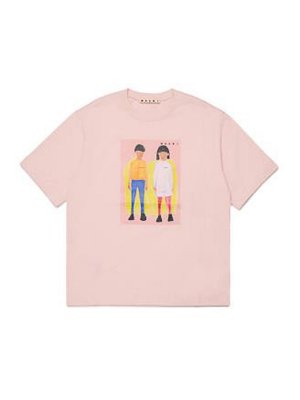 Marni: T-shirts - T-Shirt - Couleur Chair
