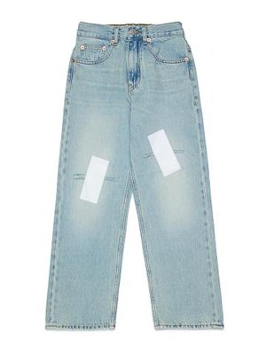 MM6 MAISON MARGIELA: Straight Leg Jeans - Straight Leg Jeans - Blau