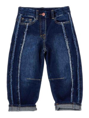 MONNALISA: jeans dritti, a sigaretta - Jeans Con Applicazione Hello Kitty