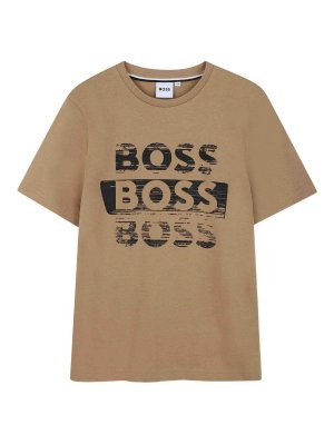 Hugo Boss: T-shirts - T-Shirt - Beige