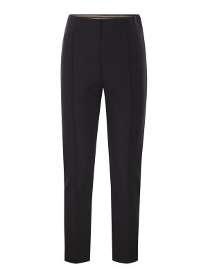 Max Mara: Pantalones casual - Pantalón Casual - Negro