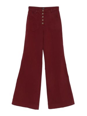 ETRO: Casual Hosen - Casual Hose - Dunkelrot