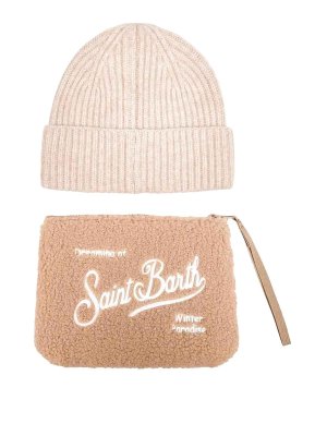 MC2 SAINT BARTH: hats & caps - Box Clutch - Beige Cap