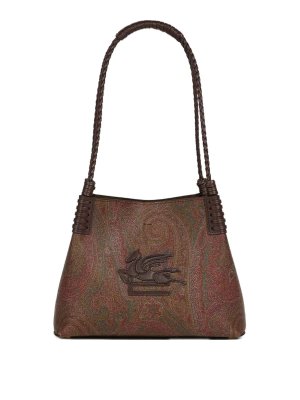 ETRO: borse a spalla - Borsa Arnica Libra Small Brown